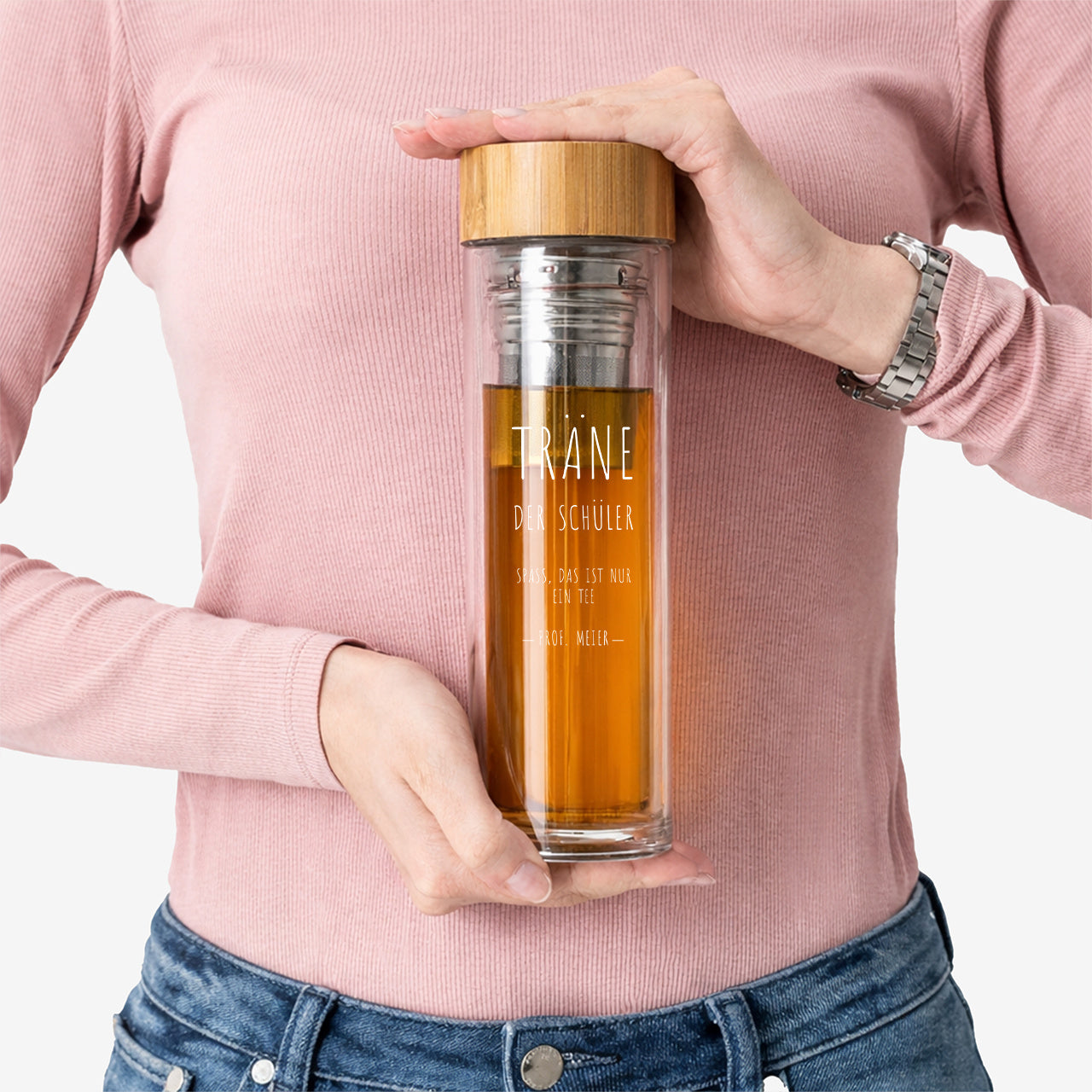 Trinkflasche für Lehrer mit lustigem Aufdruck - Träne der Schüler