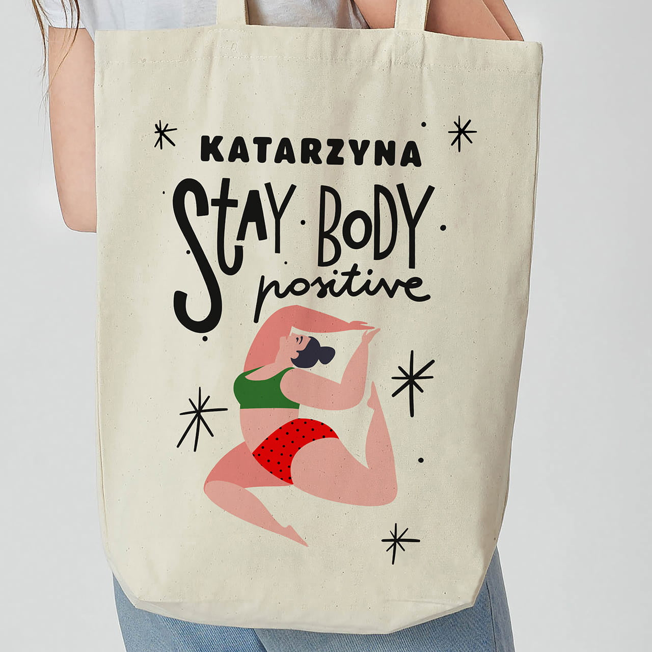 Personalizowana torba dla optymistki torba dla optymistki prezent dla optymistki