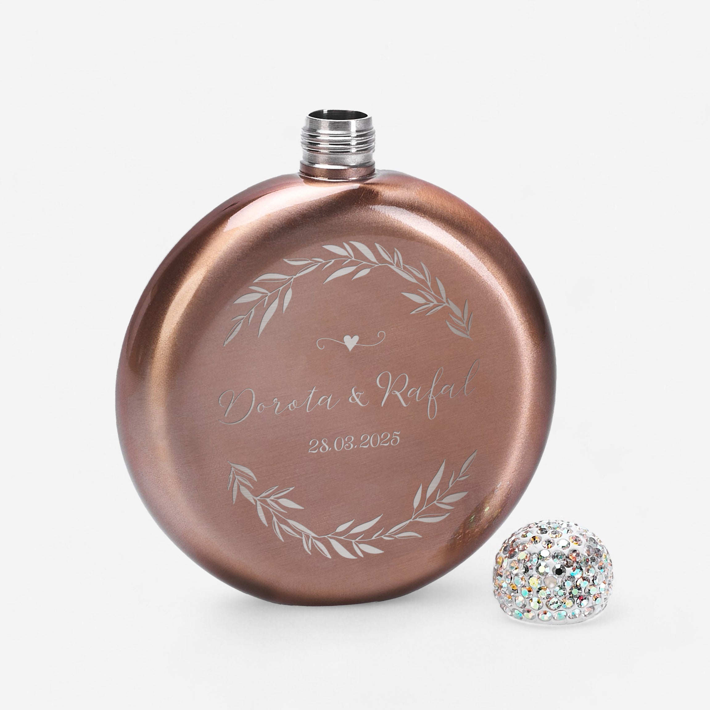 Piersiówka z grawerem na wieczór panieński