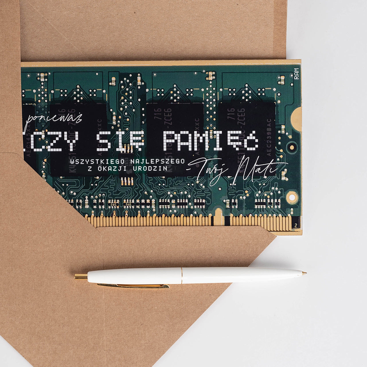 Śmieszna kartka urodzinowa - liczy się pamięć kartka personalizowana upominek dla niego