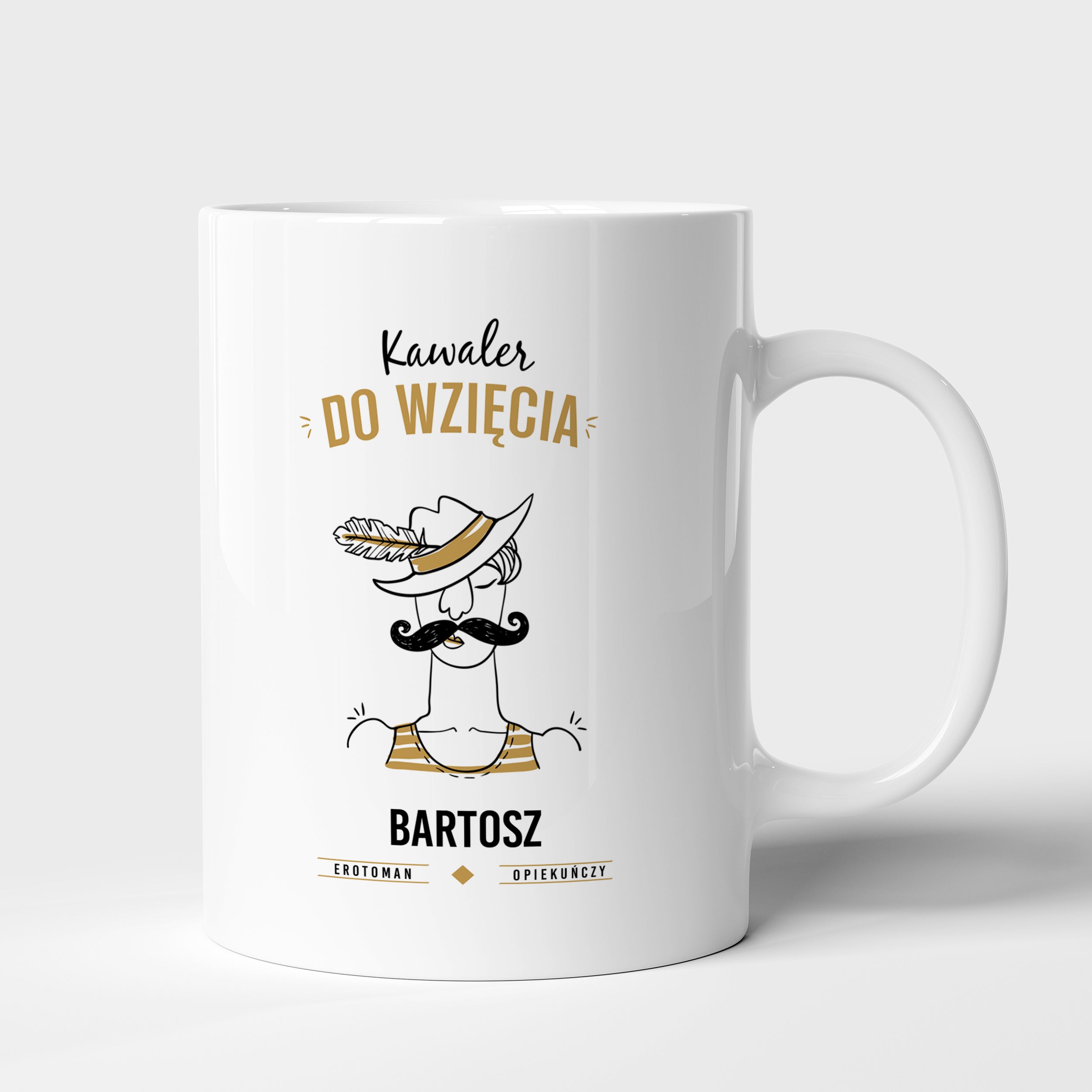 Personalizowany kubek - Kawaler Do Wzięcia - prezent dla singla ,kubek dla singla, kubek personalizowany