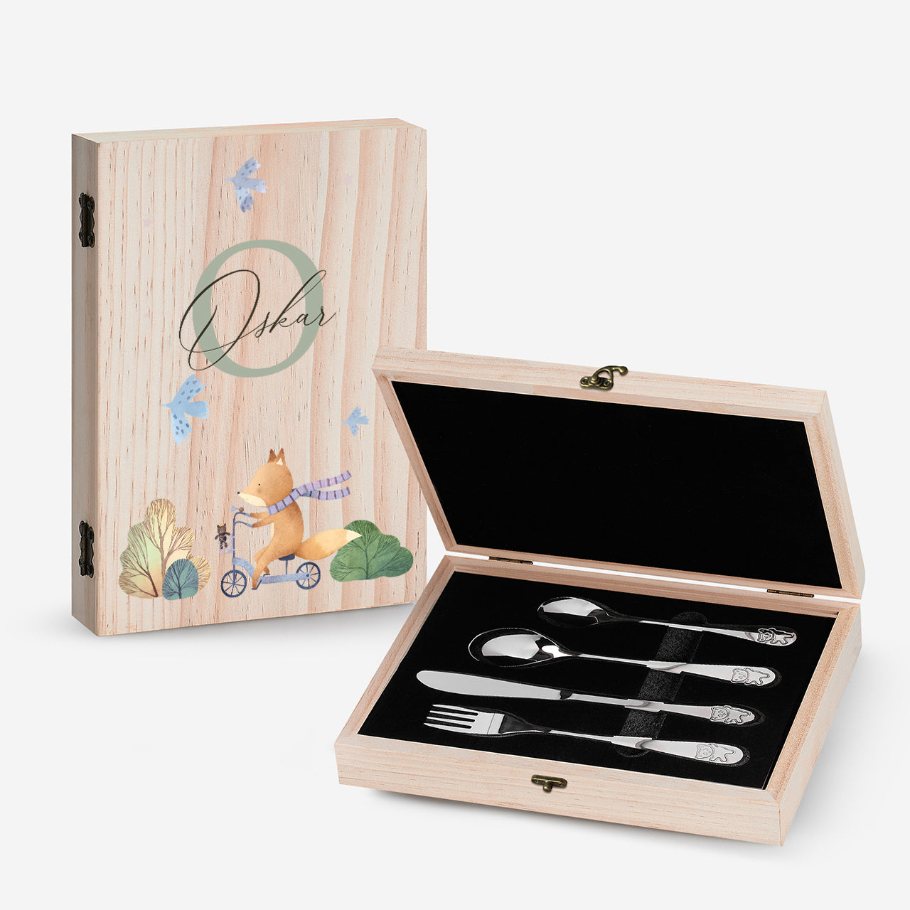 Personalizowany zestaw sztućców dla dziecka