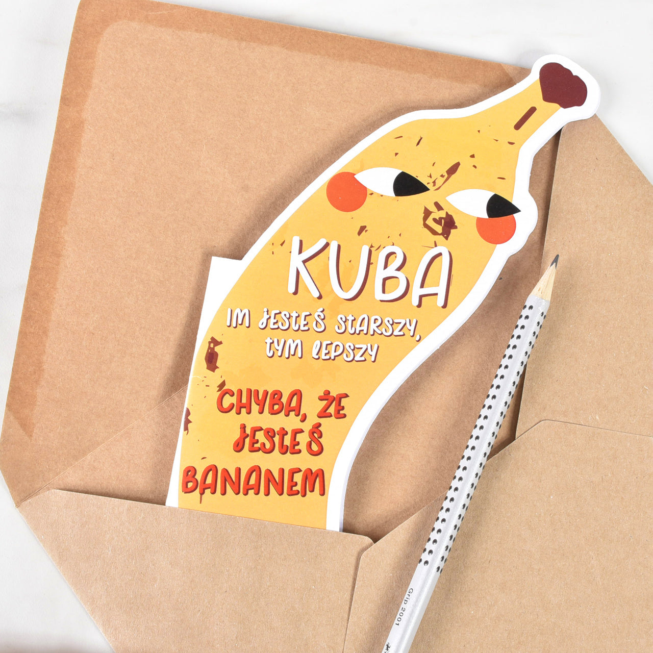 Personalizowana śmieszna kartka urodzinowa - im starszy tym lepszy