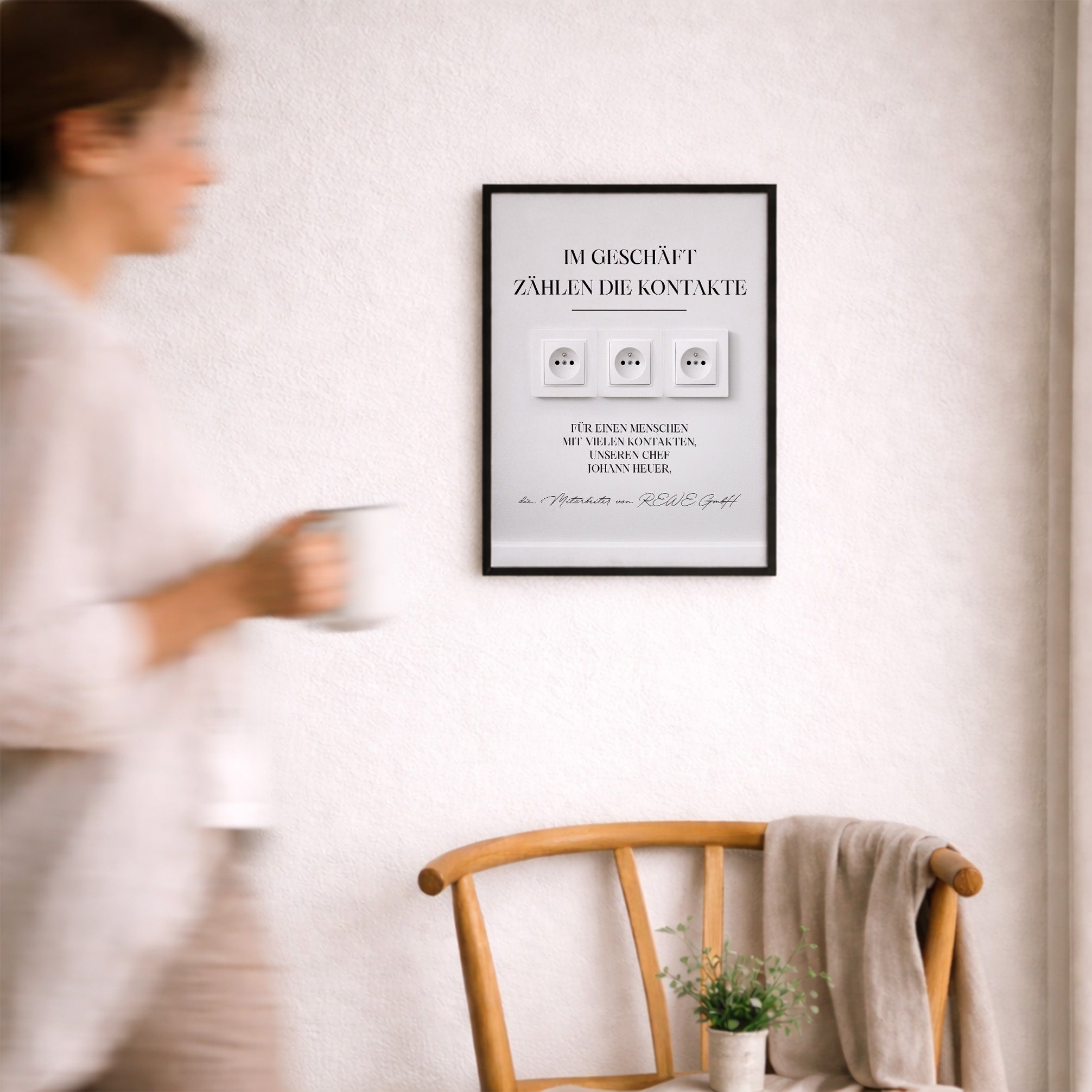 Poster für den Chef DIE KONTAKTE ZÄHLEN