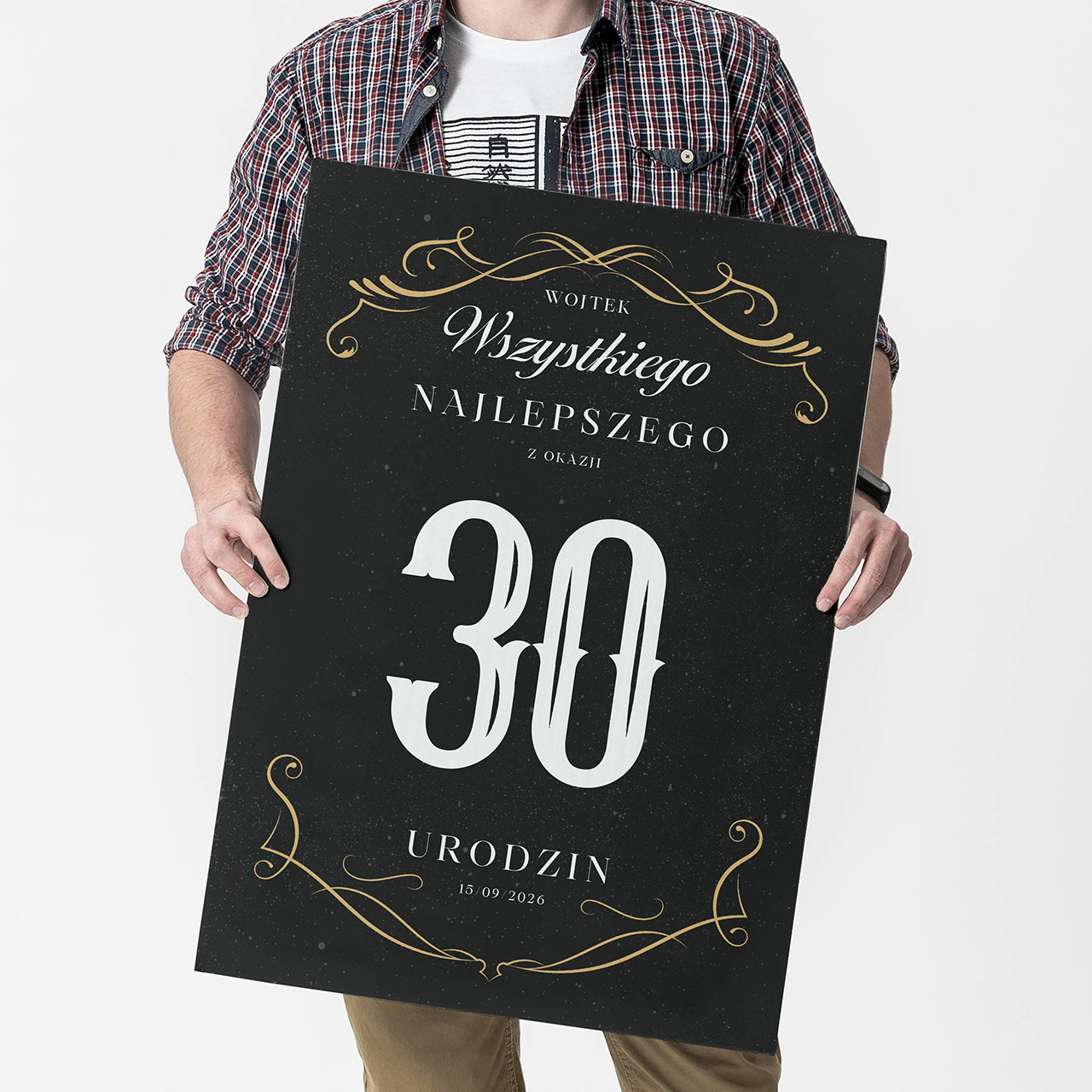Kartka xxl urodzinowa dla niego - kartka na 30 urodziny