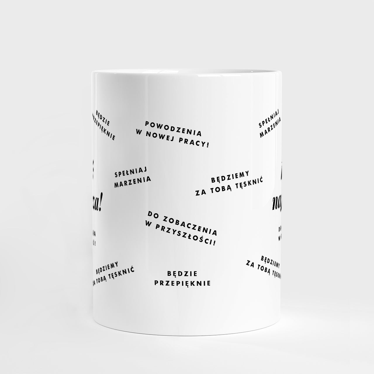 Kubek z personalizacją - prezent na odejście z pracy dla koleżanki kubek z nadrukiem