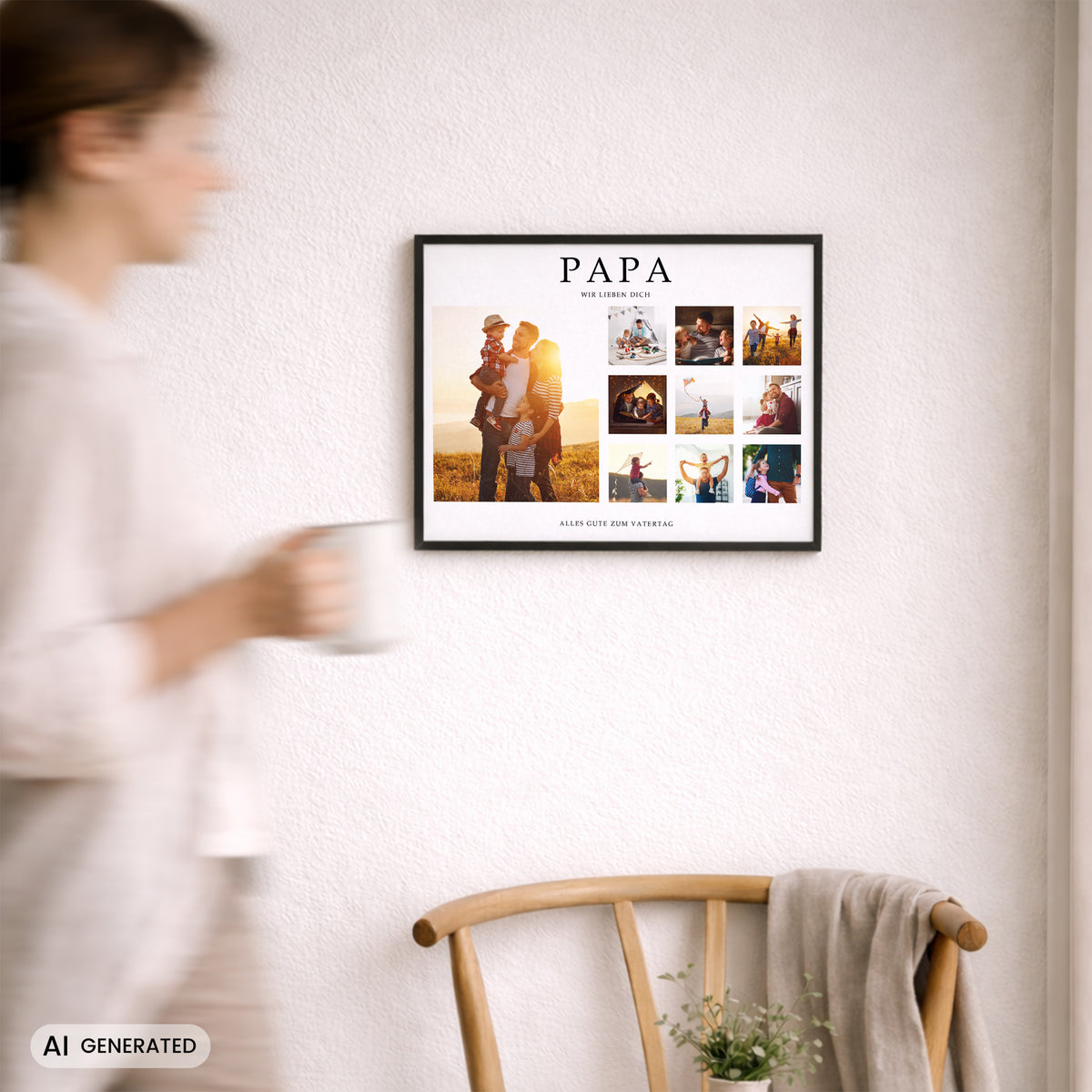 Poster zum Vatertag - Geschenk für einen jungen Papa