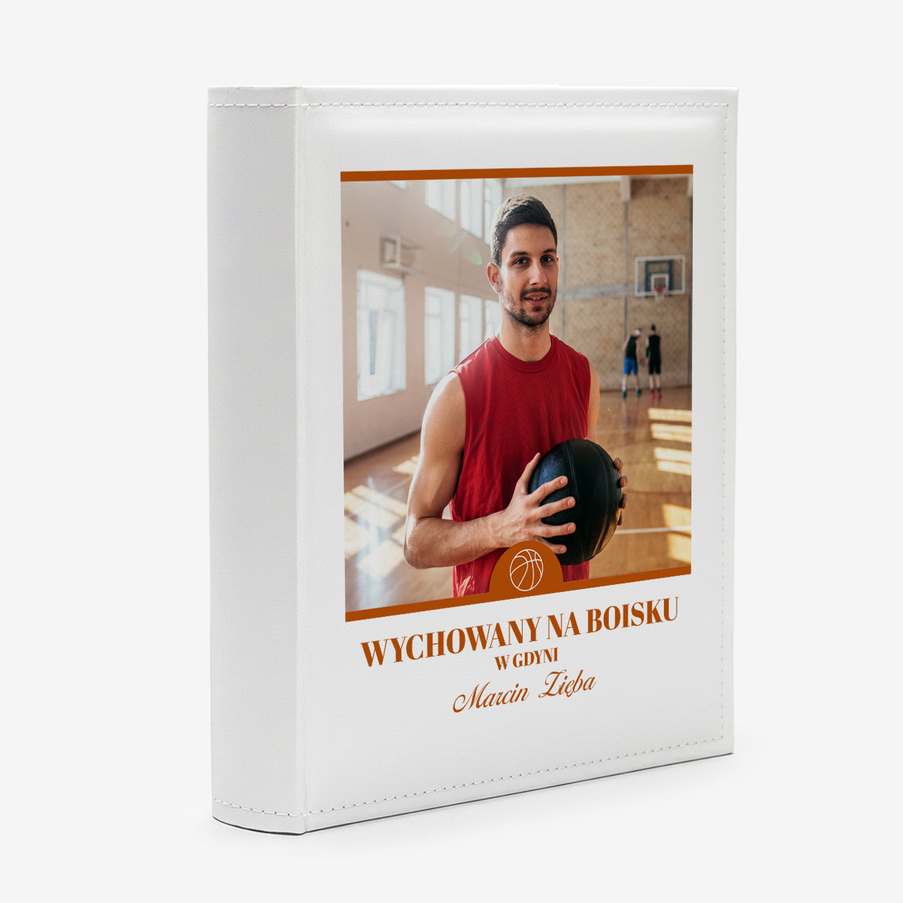 Personalizowany album dla koszykarza album na zdjęcia prezent dla koszykarza album personalizowany