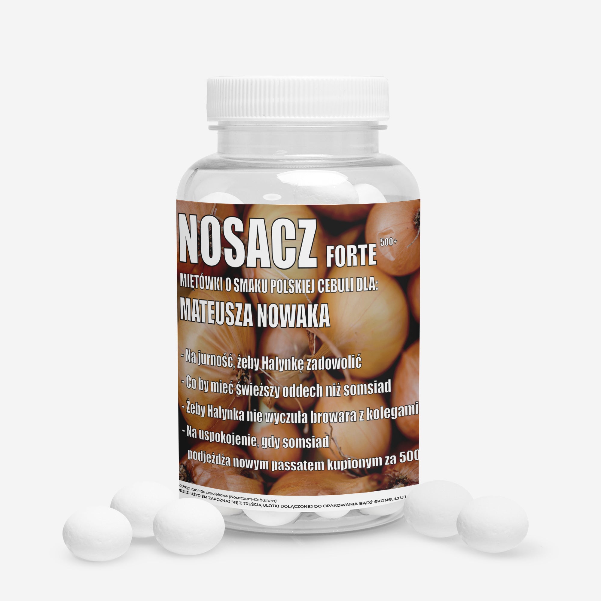 Personalizowane miętówki na śmieszny prezent dla chłopaka - Janusz Nosacz upominek na dzień chłopaka