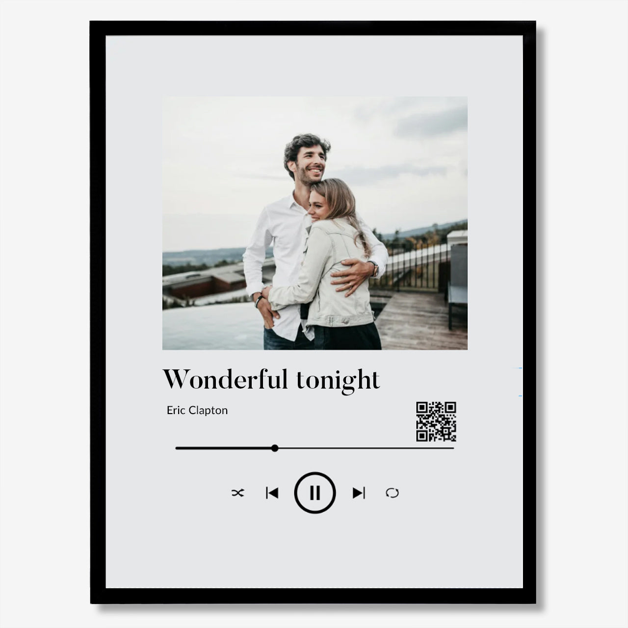 Personalizowany plakat - Nasza Piosenka - prezent dla zakochanych romantyczny prezent dla zakochanych