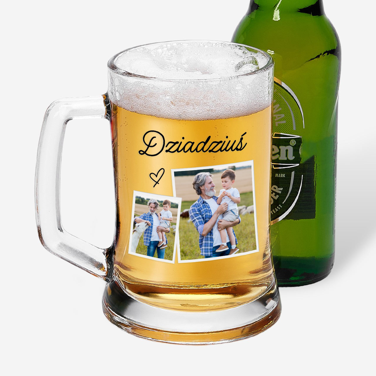 Personalizowany kufel dla dziadka - upominek ze zdjęciami prezent dla dziadka na Dzień Dziadka