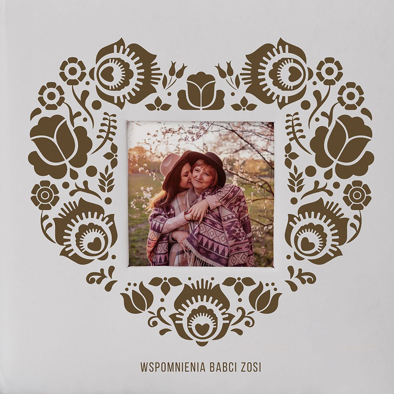 Personalizowany album na zdjęcia - prezent dla niani album personalizowany album ze zdjęciami album z grawerem