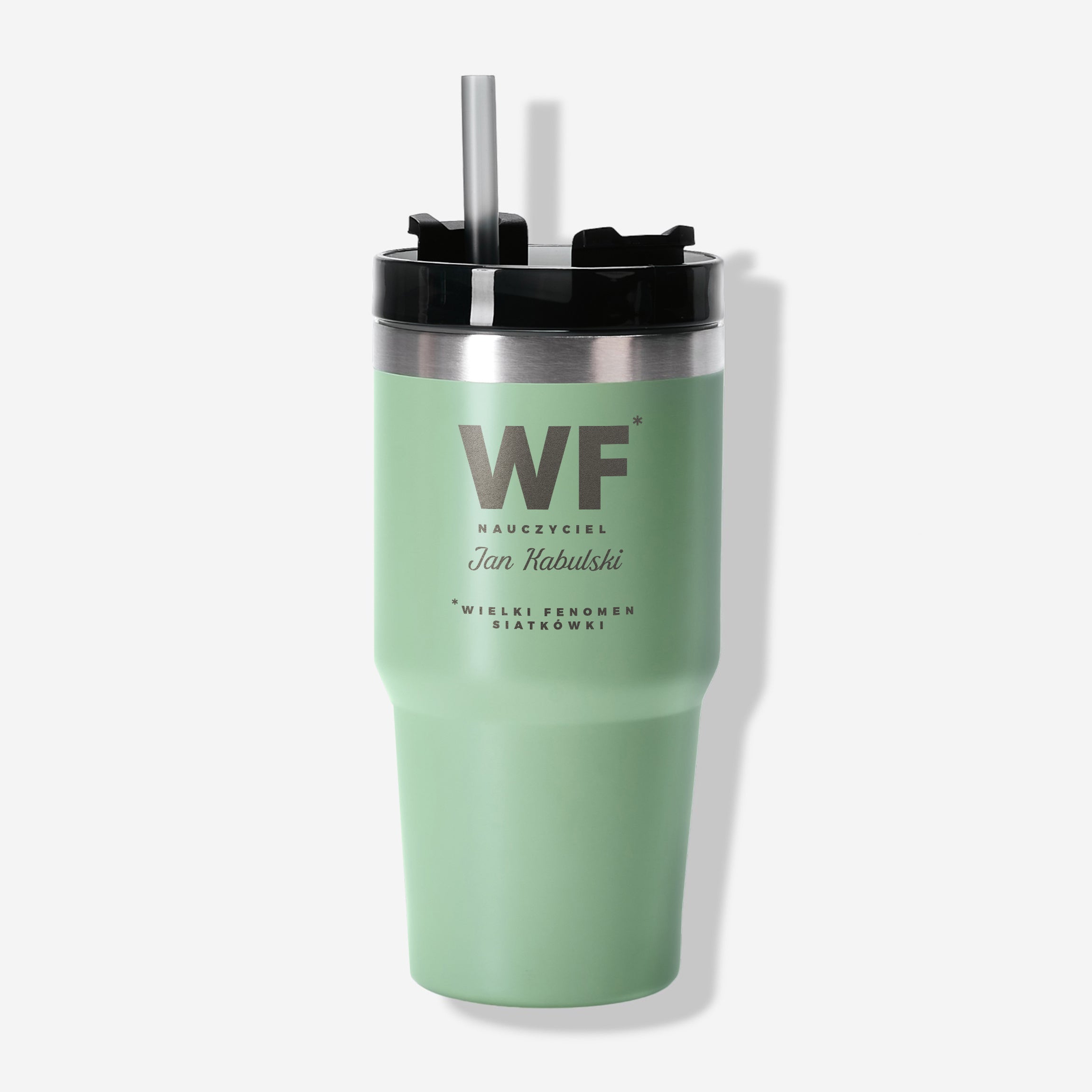 Kubek termiczny z grawerem - prezent dla nauczyciela wf prezent na dzień nauczyciela kubek termiczny dla nauczyciela