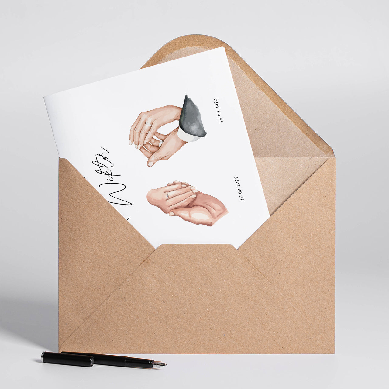 Kartka ślubna XXL - Love Story