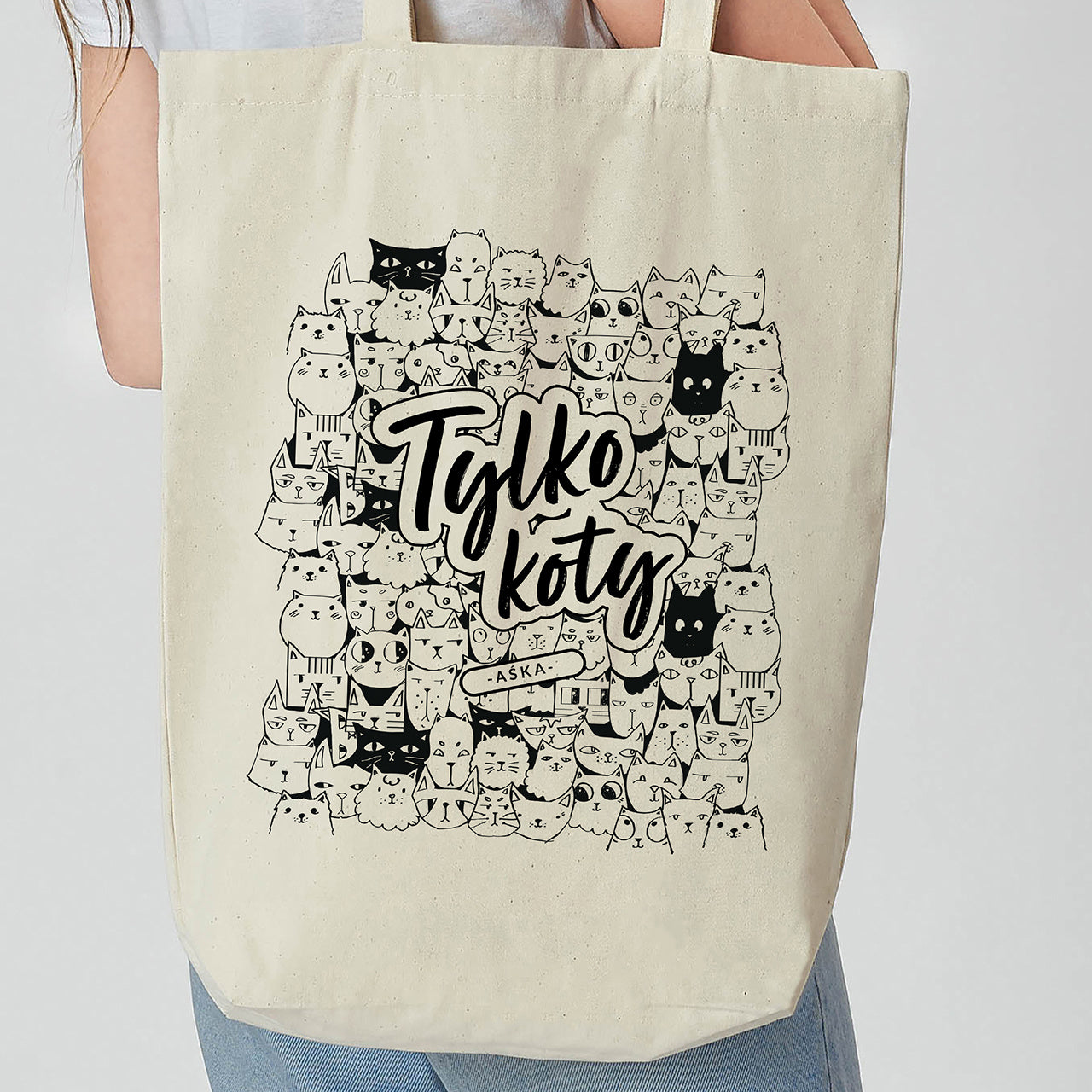 Personalizowana torba na prezent dla miłośniczki kotów