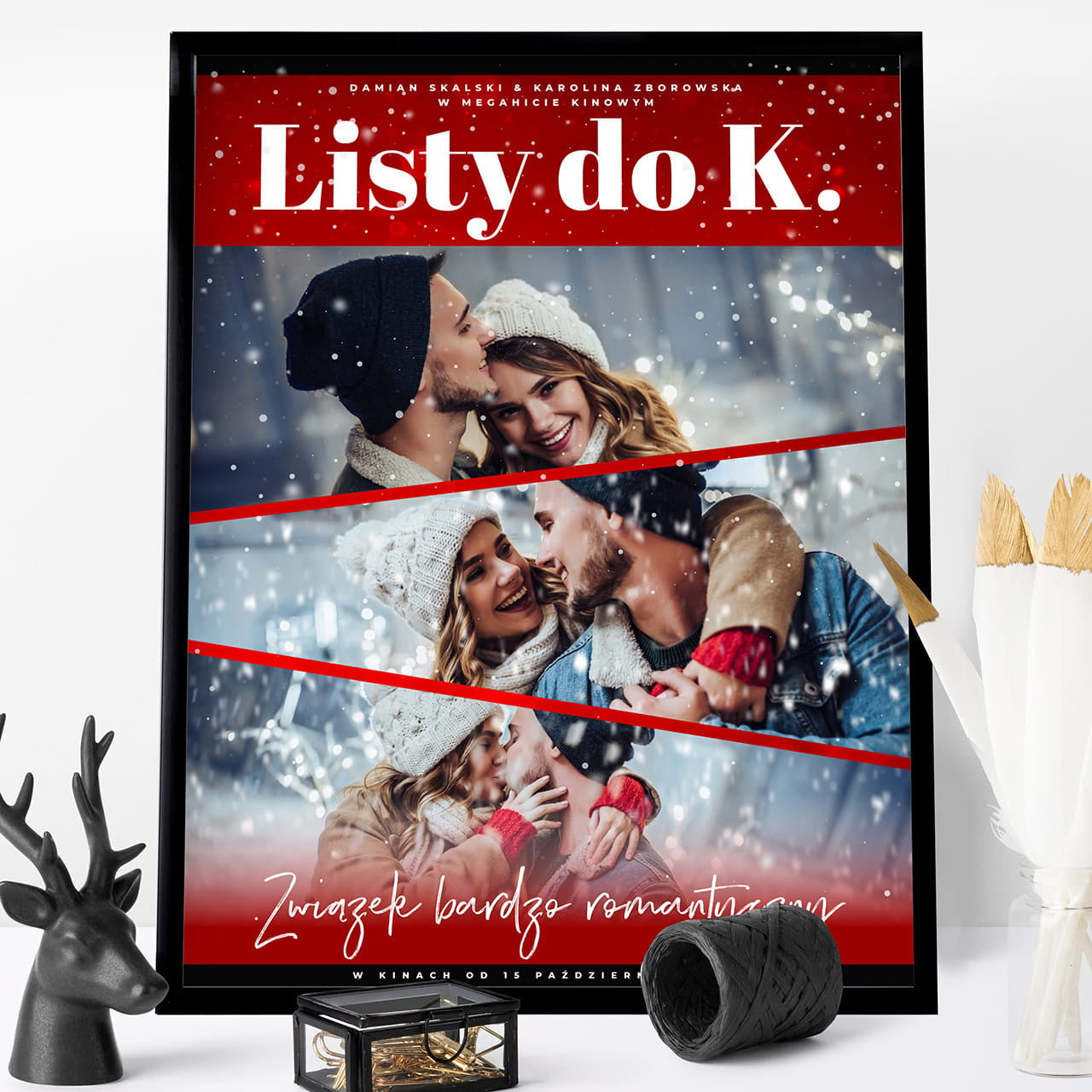 Plakat na święta dla narzeczonej