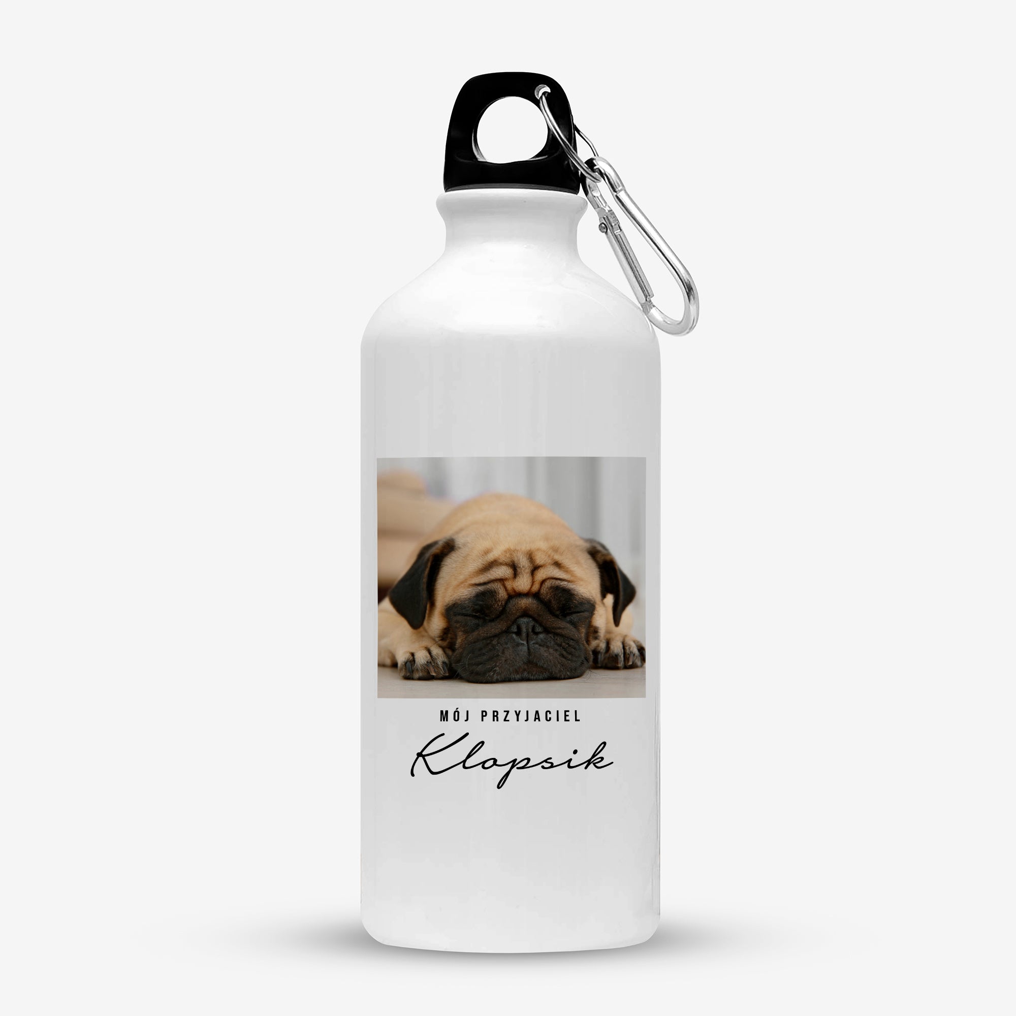 Personalizowany bidon ze zdjęciem - przyjaciel prezent dla psiarza bidon personalizowany prezent dla miłośnika psów