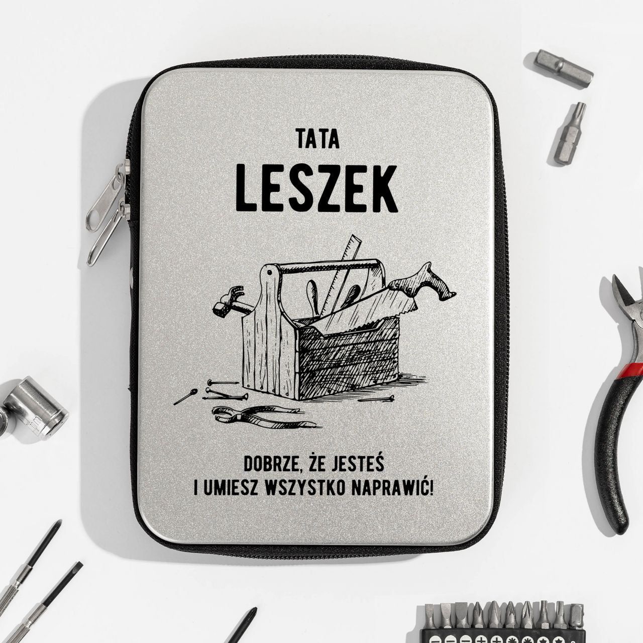 Zestaw narzędzi personalizowanych na prezent urodzinowy zestaw narzędziowy prezent na urodziny dla mężczyzny