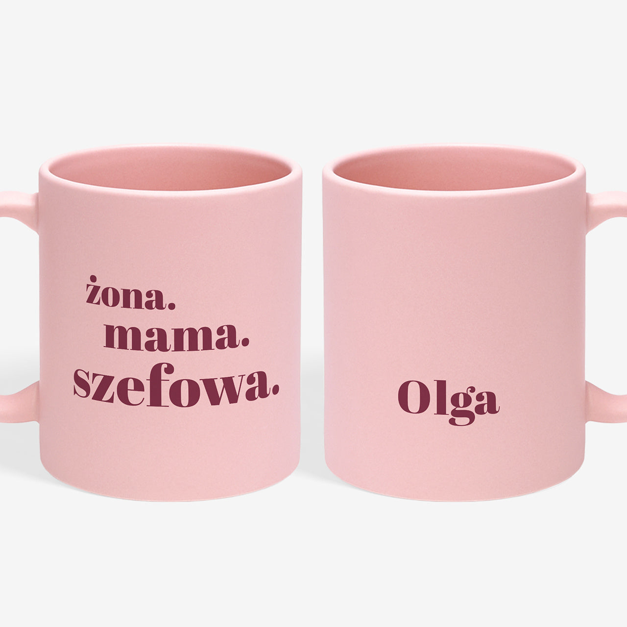 Personalizowany kubek dla żony - żona, mama, szefowa