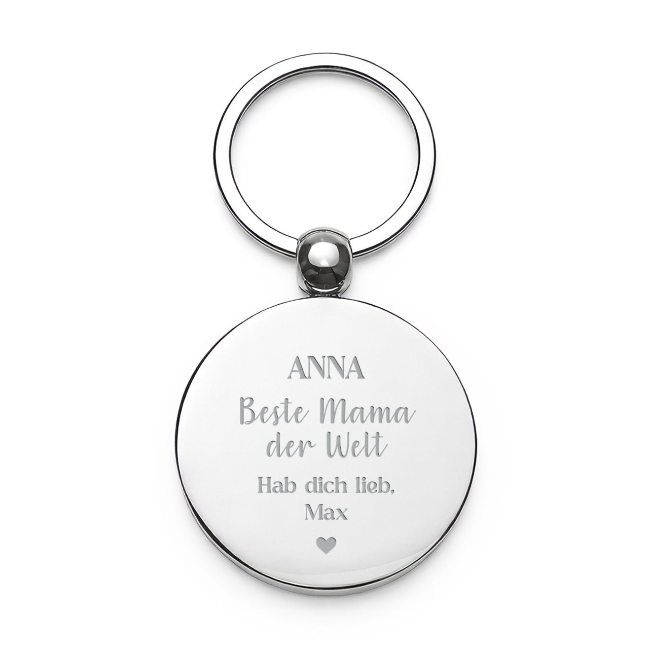 Gravierter Schlüsselanhänger für Mama - Geschenk zum Muttertag