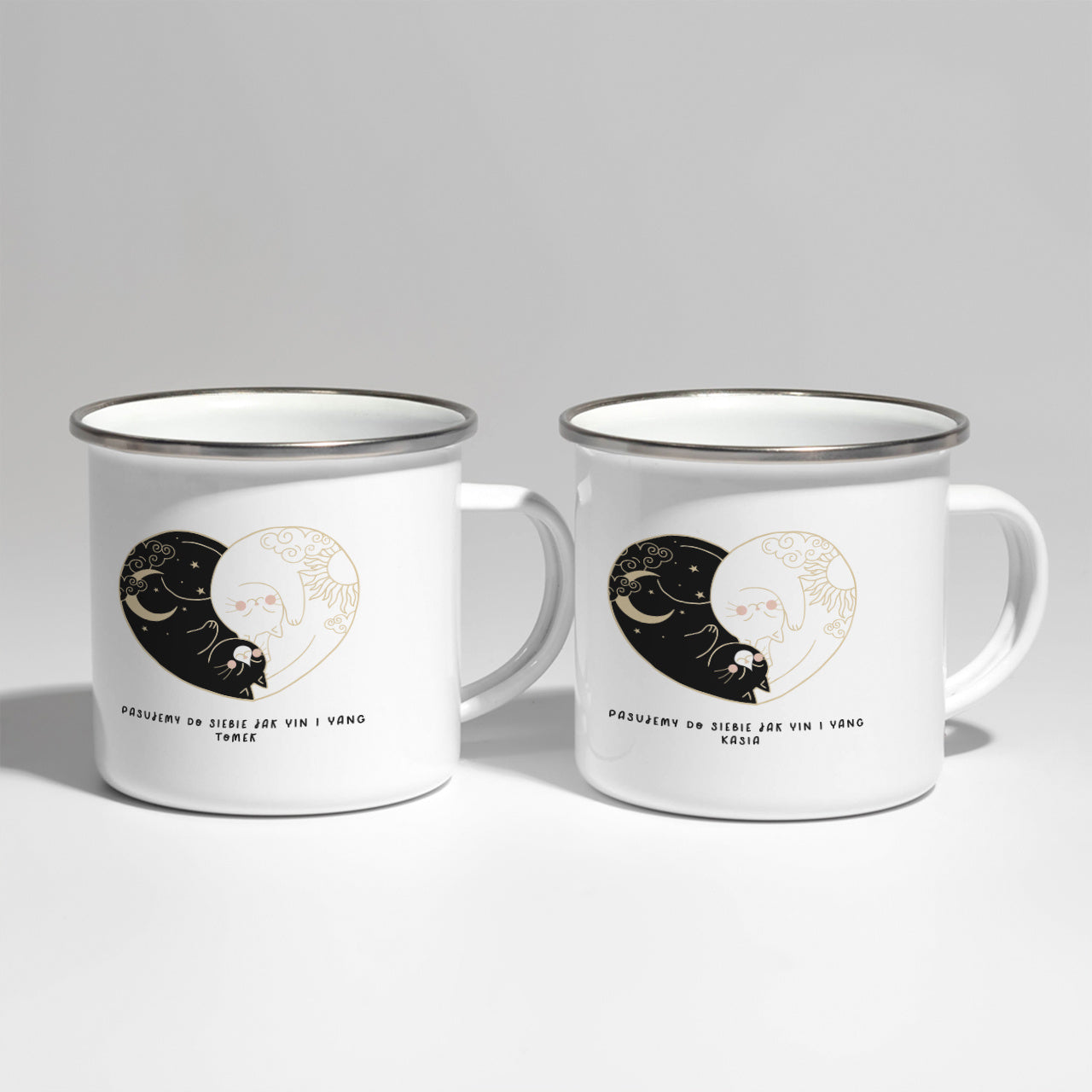 Personalizowane kubki na Walentynki - yin i yang