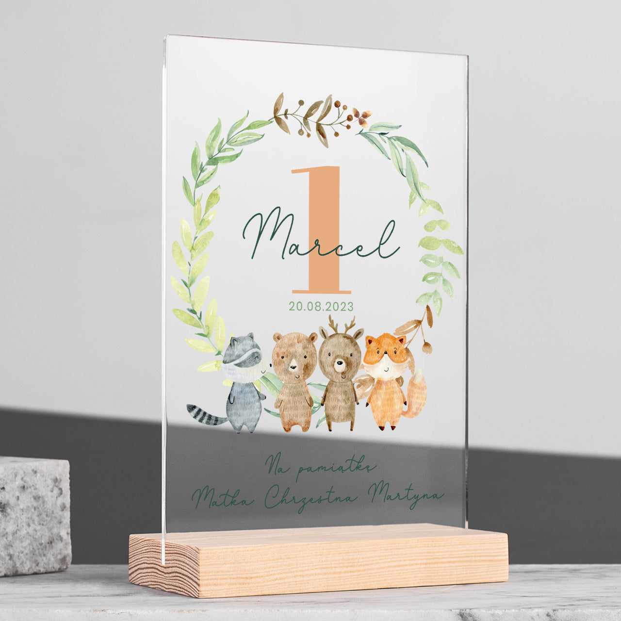 Personalizowana statuetka na Roczek - pamiątka