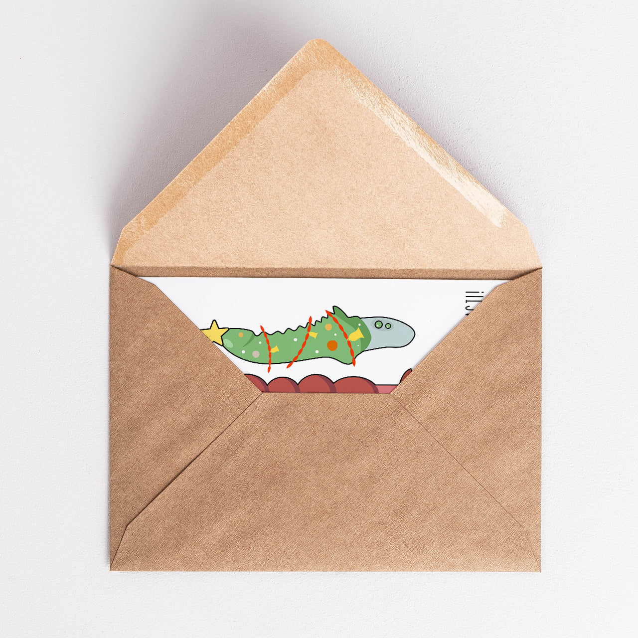 Kartka a4 świąteczna dla przyjaciółki - śmieszny upominek