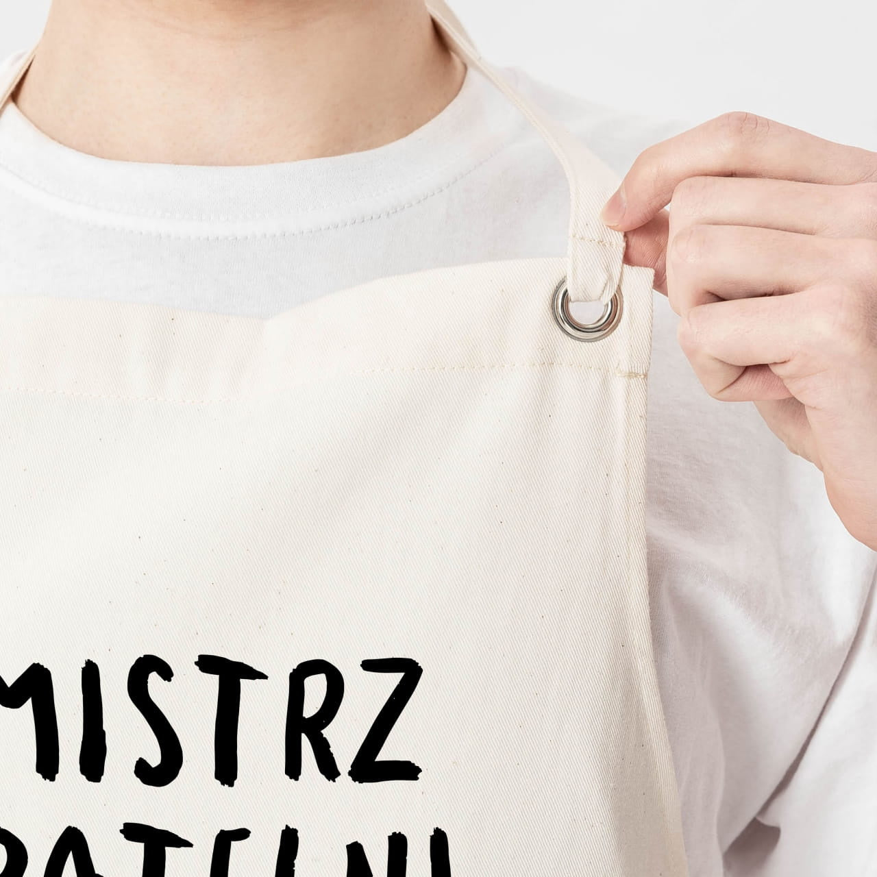 Śmieszny prezent dla mężczyzny - mistrz patelni fartuch dla mężczyzny prezent dla kucharza personalizowany fartuch