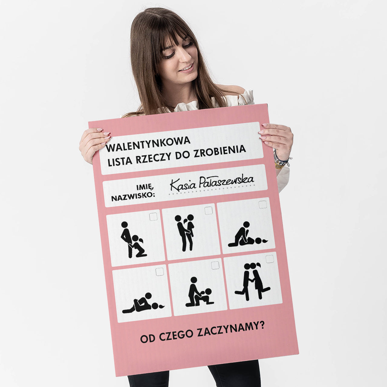 Personalizowana kartka XXL - Jej Aktywne Walentynki