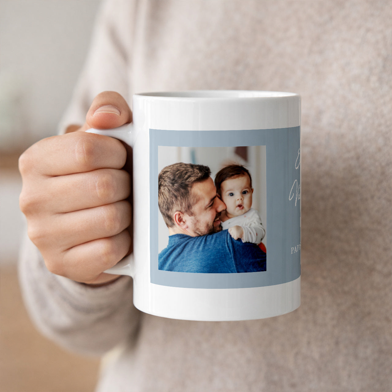 Personalisierter Becher zum ersten Vatertag