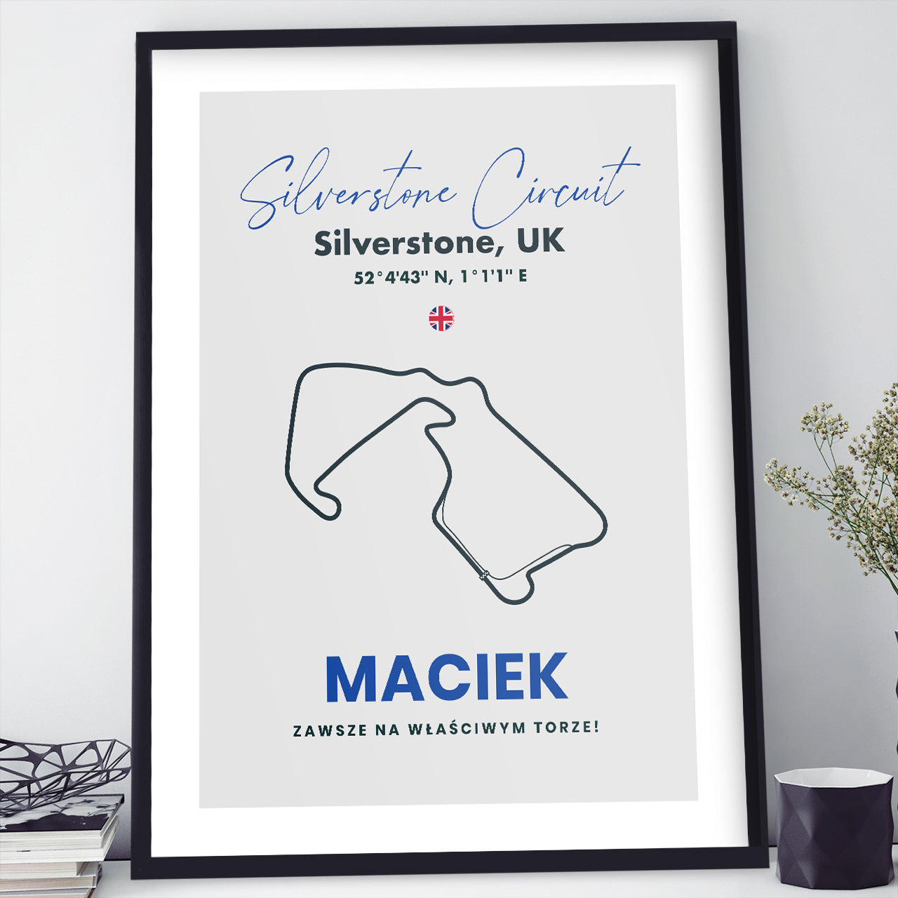 Plakat z mapą - formuła 1