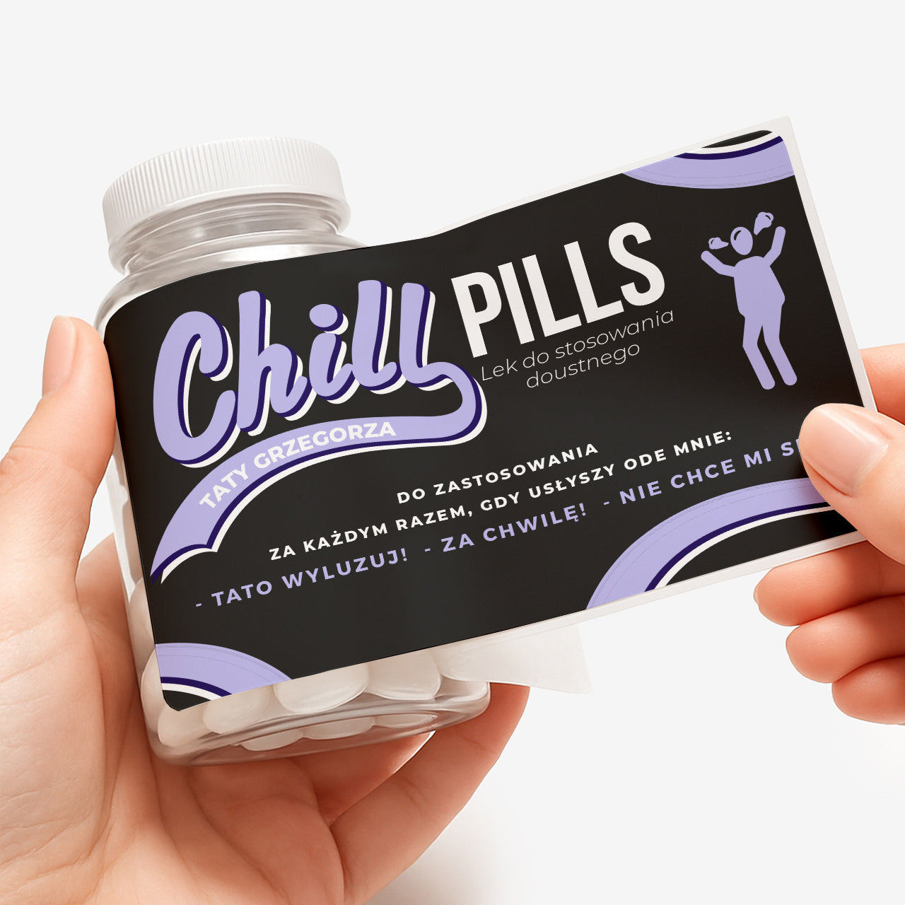 Personalizowany pojemnik na miętówki - śmieszny prezent dla taty