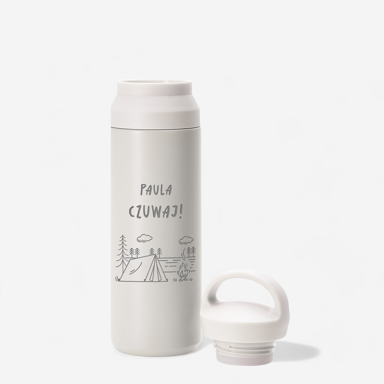 Stalowy termos z personalizacją - prezent dla harcerki