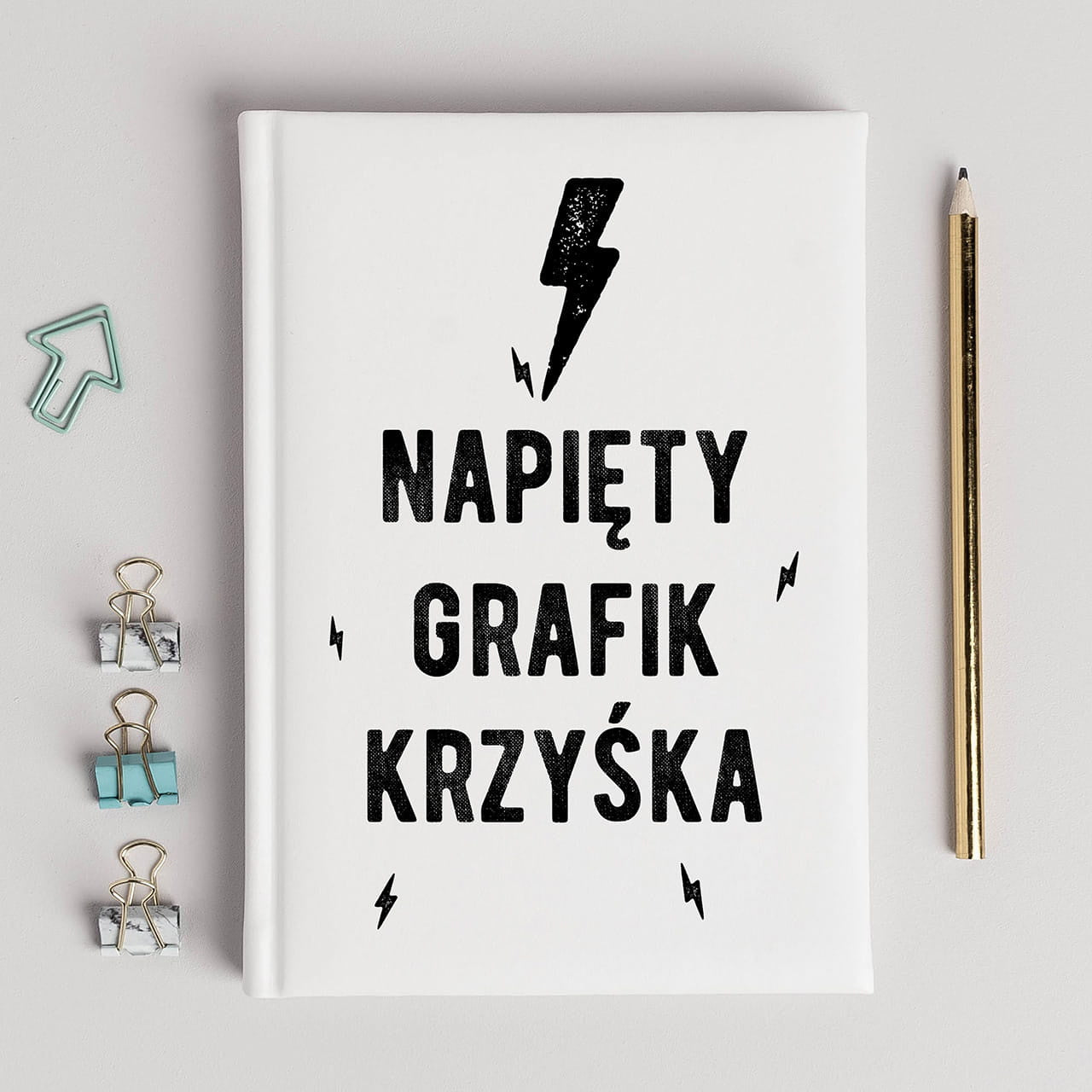 Kalendarz całoroczny Napięty Grafik - prezent dla pracusia