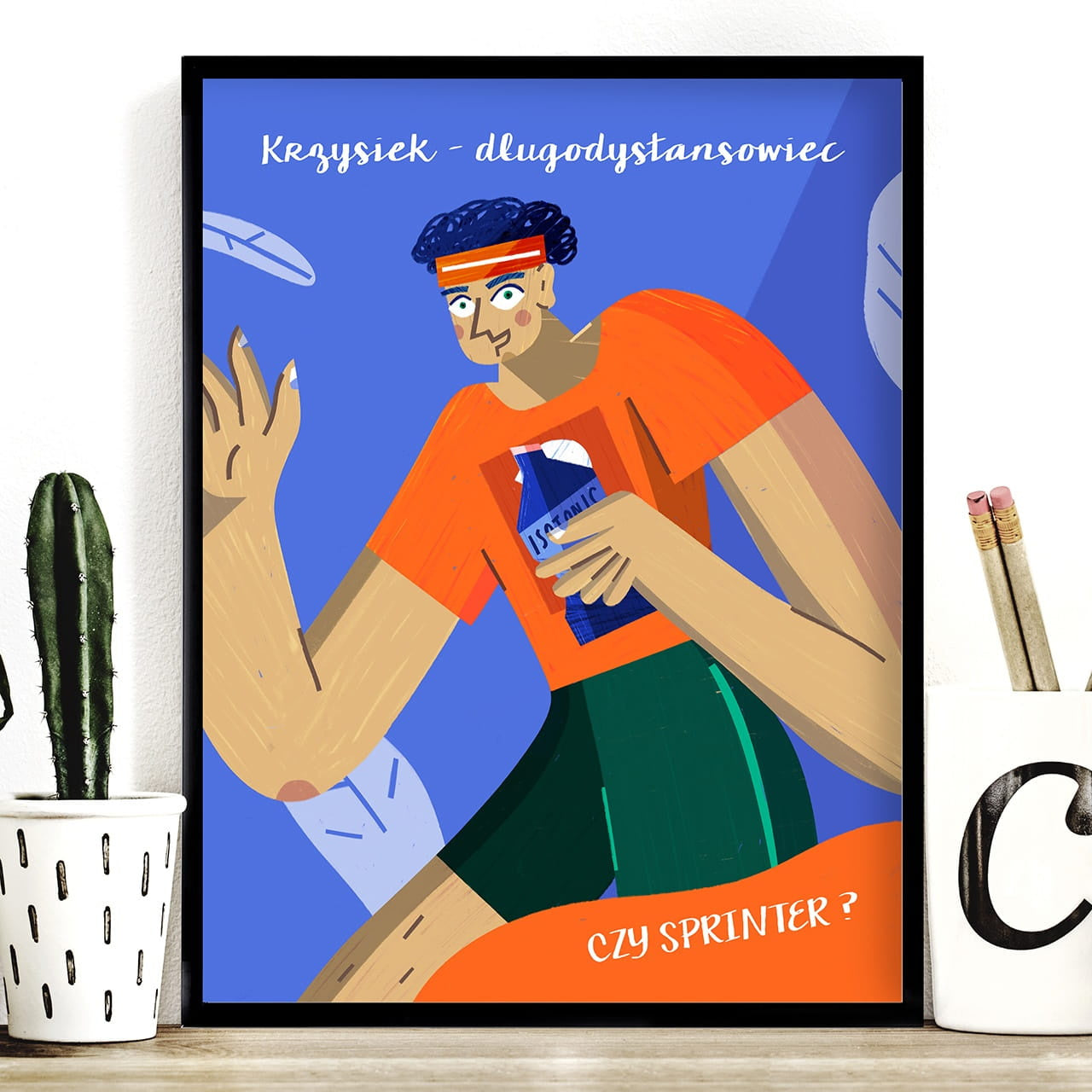 Plakat dla biegacza - prezent dla maratończyka prezent dla biegacza prezent dla sportowca