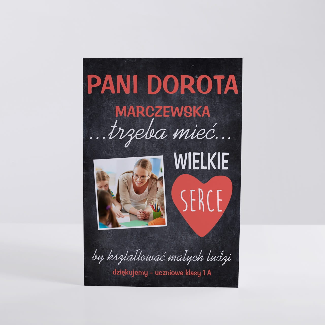 Kartka z podziękowaniem dla nauczycielki