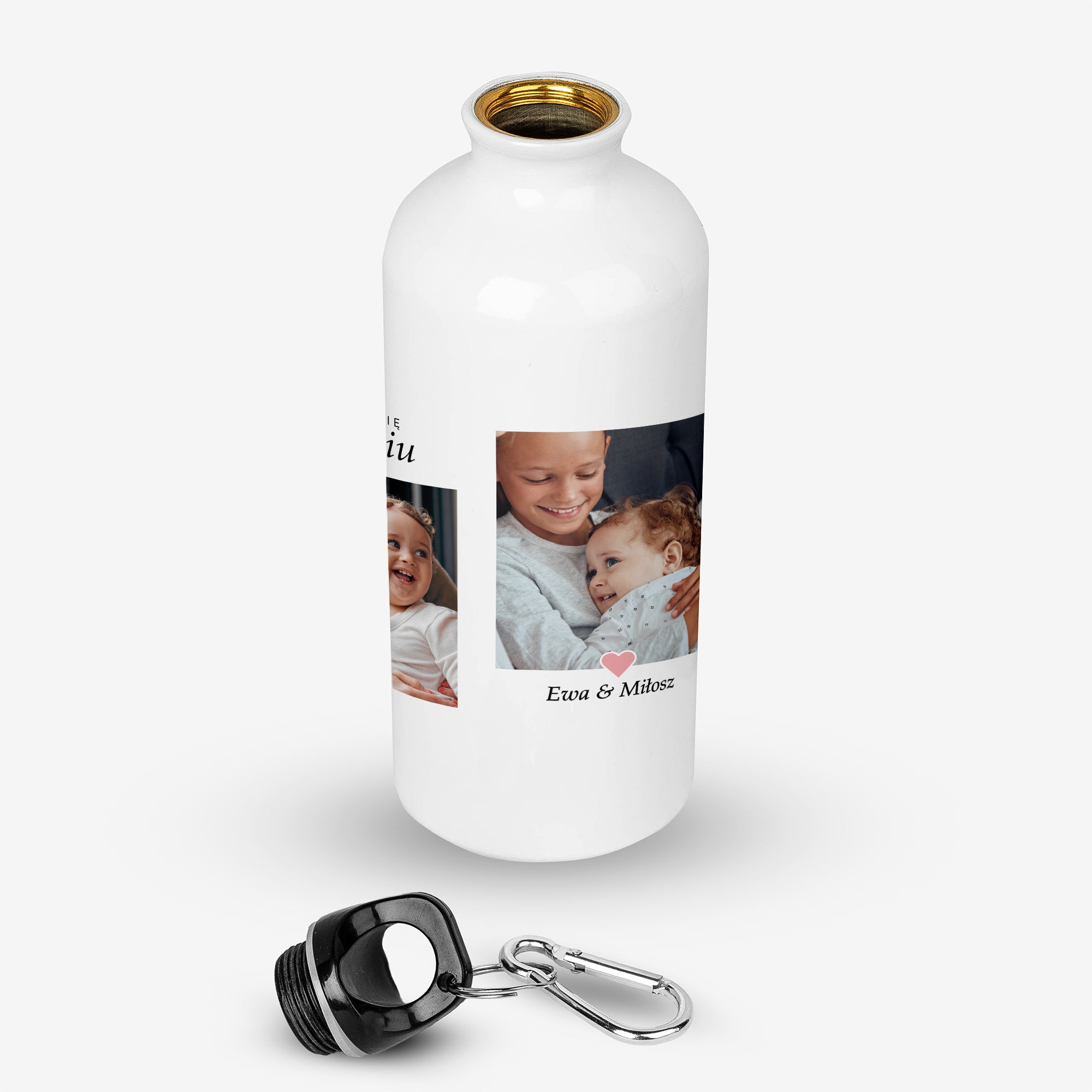 Bidon personalizowany dla mamy - kolaż zdjęć prezent dla mamy bidon dla mamy prezent na Dzień Mamy 