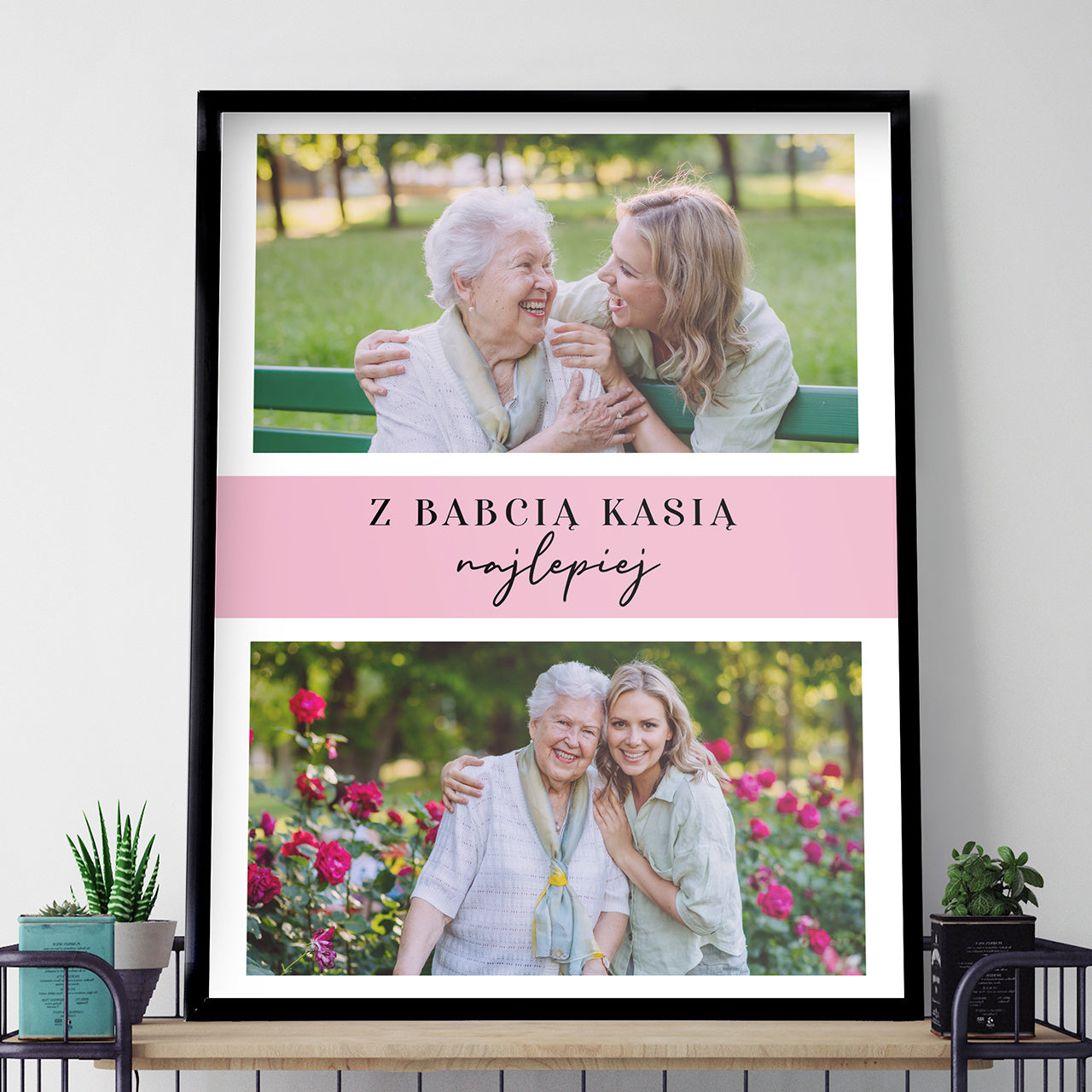 Plakat na Dzień Babci ze zdjęciami