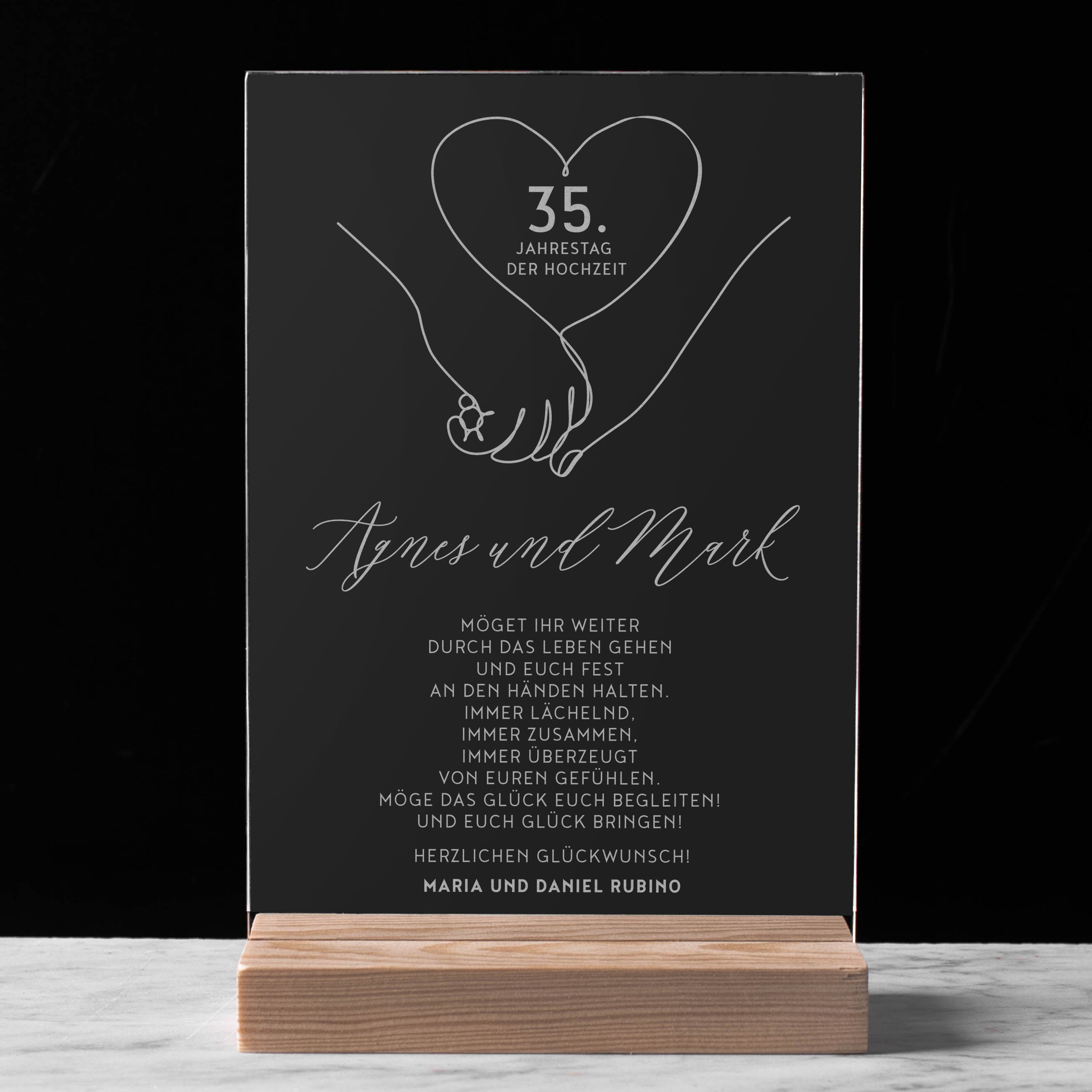 Statuette zum Hochzeitstag Gemeinsam durchs Leben