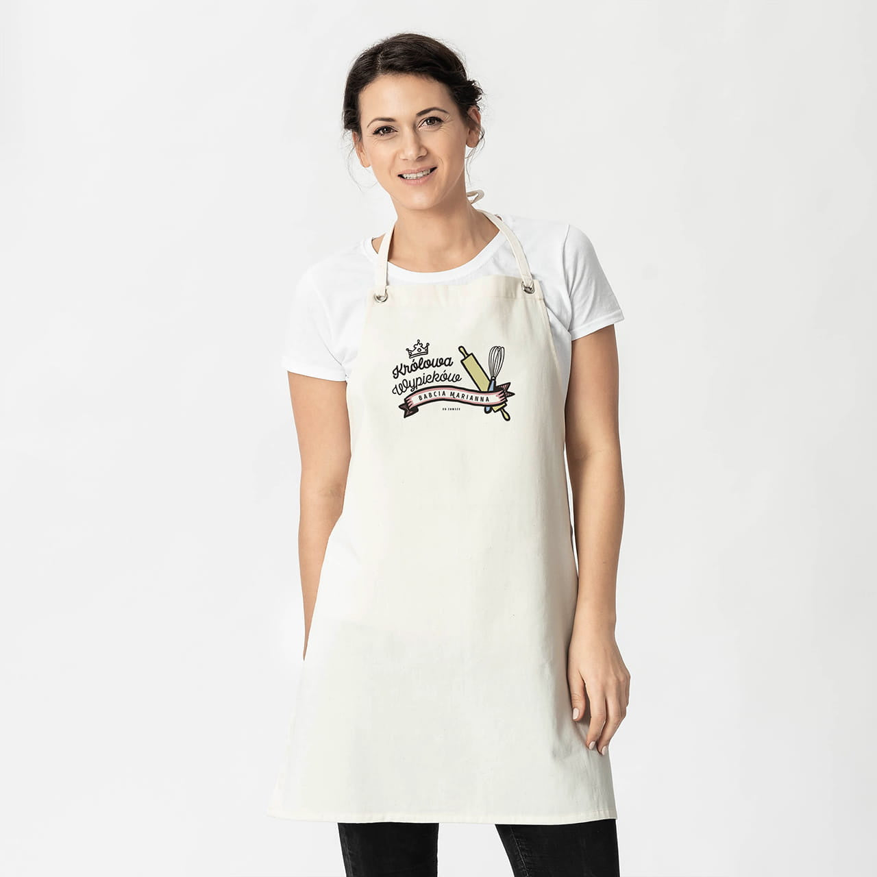 Personalizowany fartuch dla babci na imieniny fartuch dla babci prezent dla babci na imieniny