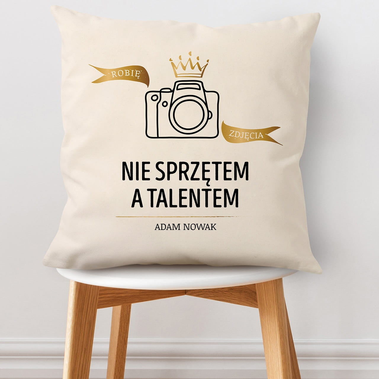Poduszka dla fotografa prezent dla fotografa poduszka z nadrukiem poduszka personalizowana gadżet dla fotografa