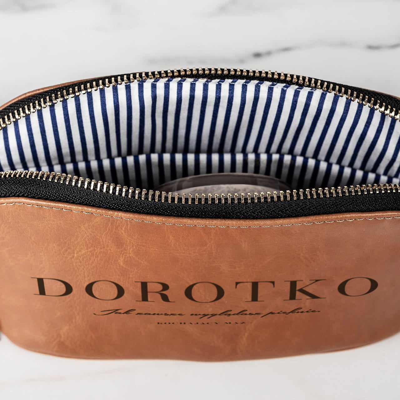 Damska kosmetyczka personalizowana - prezent dla żony na rocznicę personalizowana kosmetyczka kosmetyczka damska