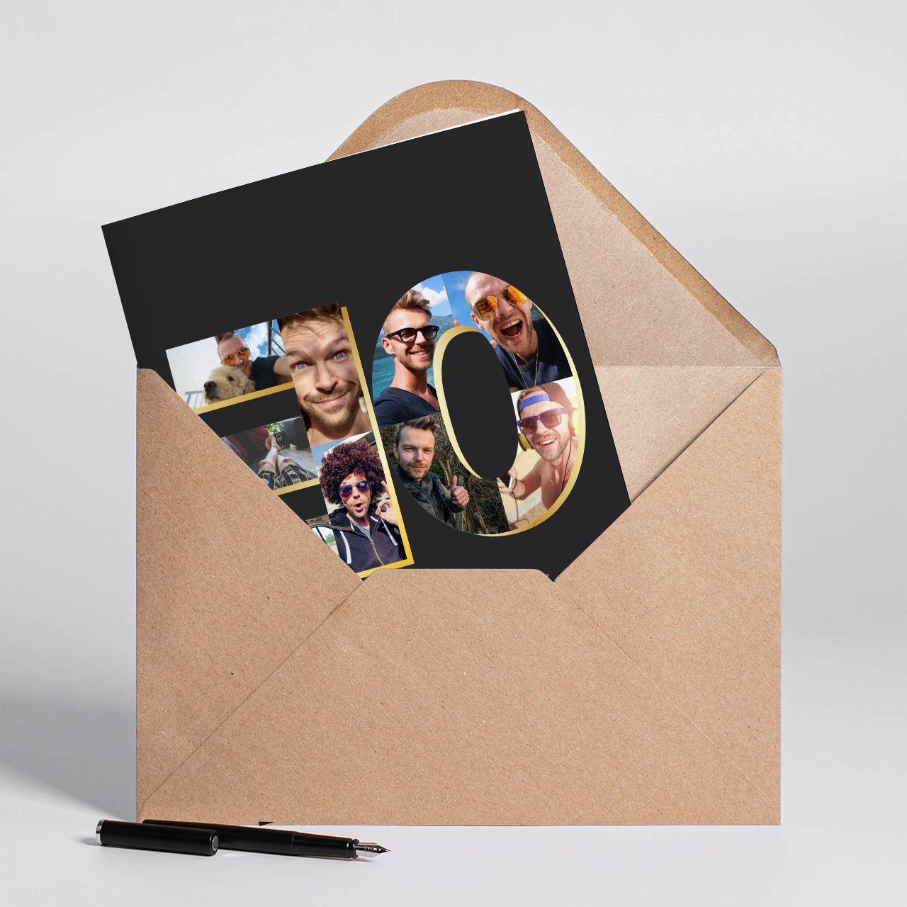 Duża kartka na 30 urodziny dla mężczyzny - kolaż zdjęć kartka urodzinowa upominek dla mężczyzny