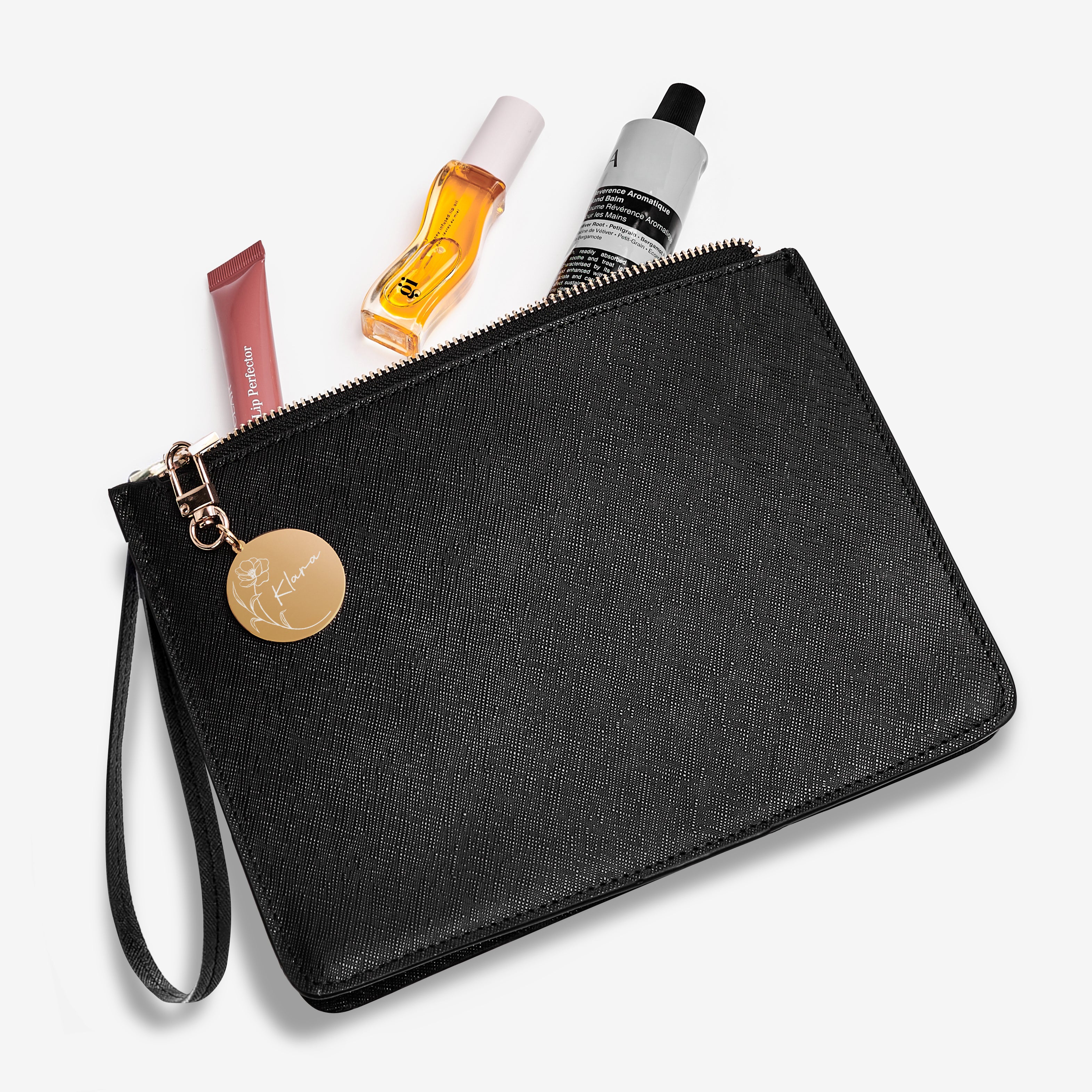 Personalizowana skórzana kopertówka - elegancki prezent dla kobiety prezent na urodziny dla niej