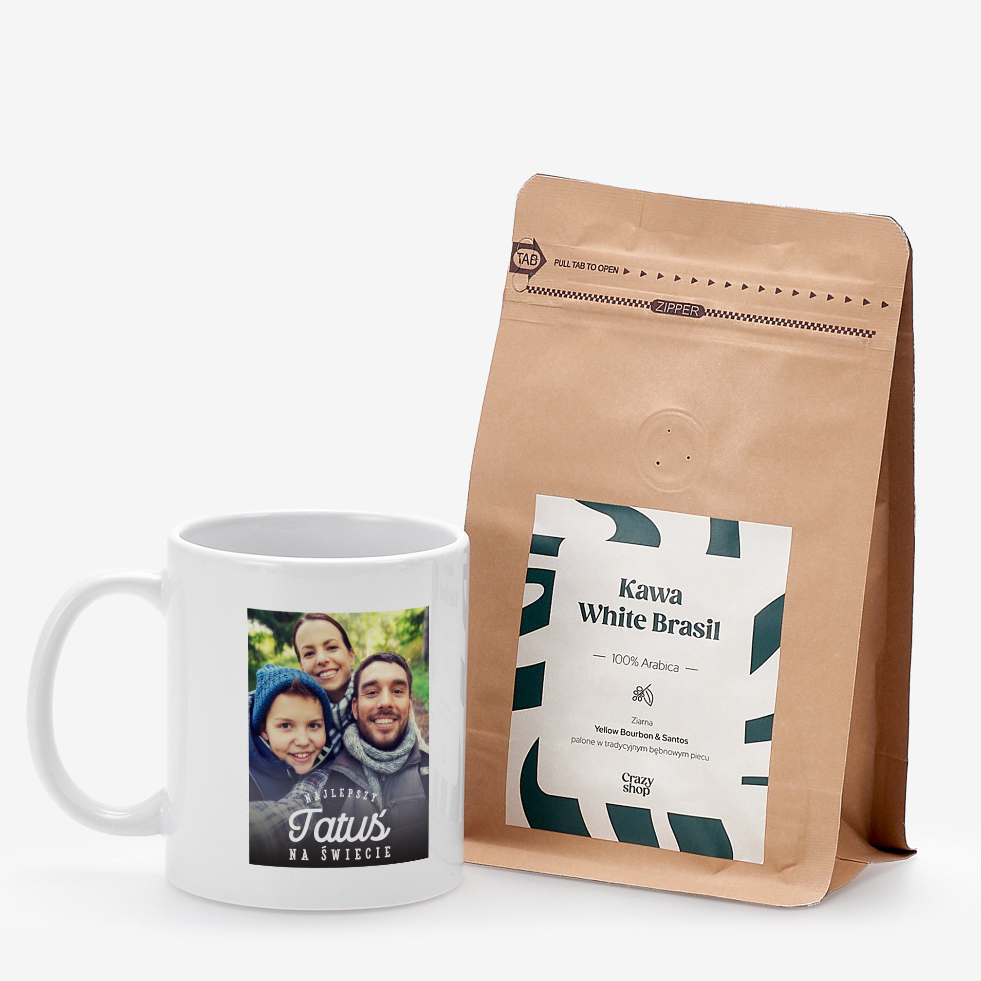 Kubek z kawą mieloną - prezent dla taty ze zdjęciem