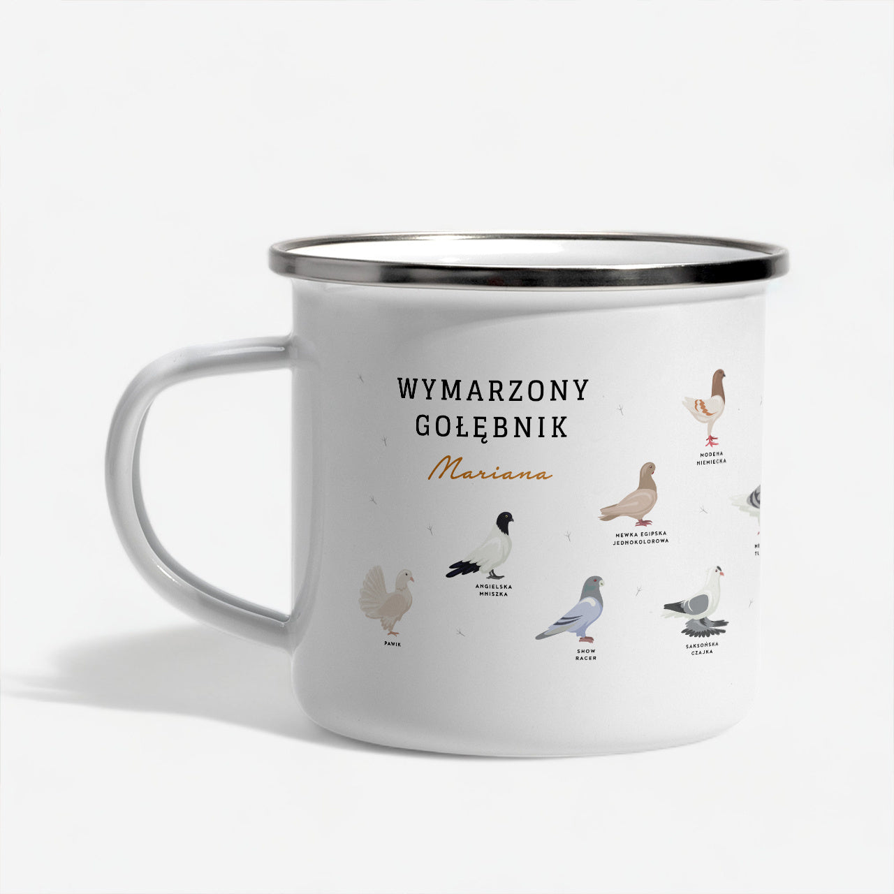 Personalizowany kubek dla hodowcy gołębi