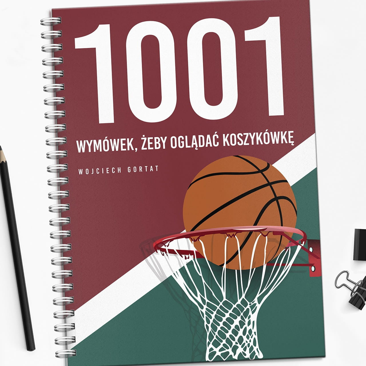 Personalizowany notatnik dla fana koszykówki notatnik z nadrukiem prezent dla niego