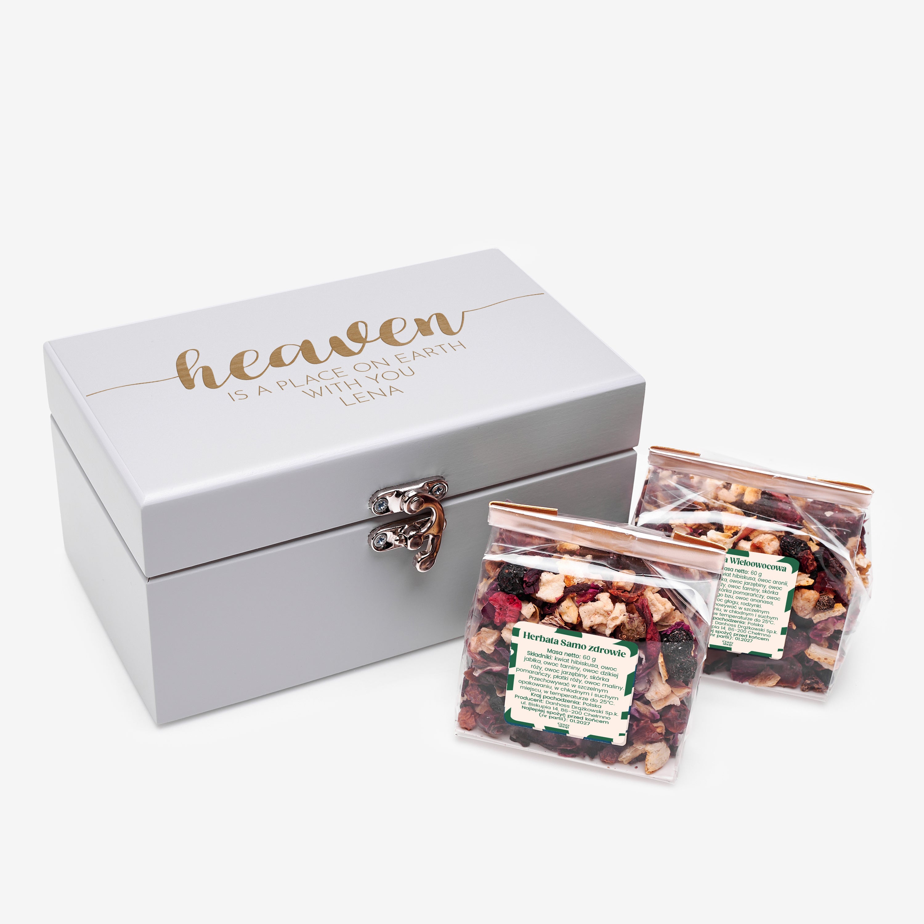 Zestaw herbatek w skrzynce - upominek dla żony