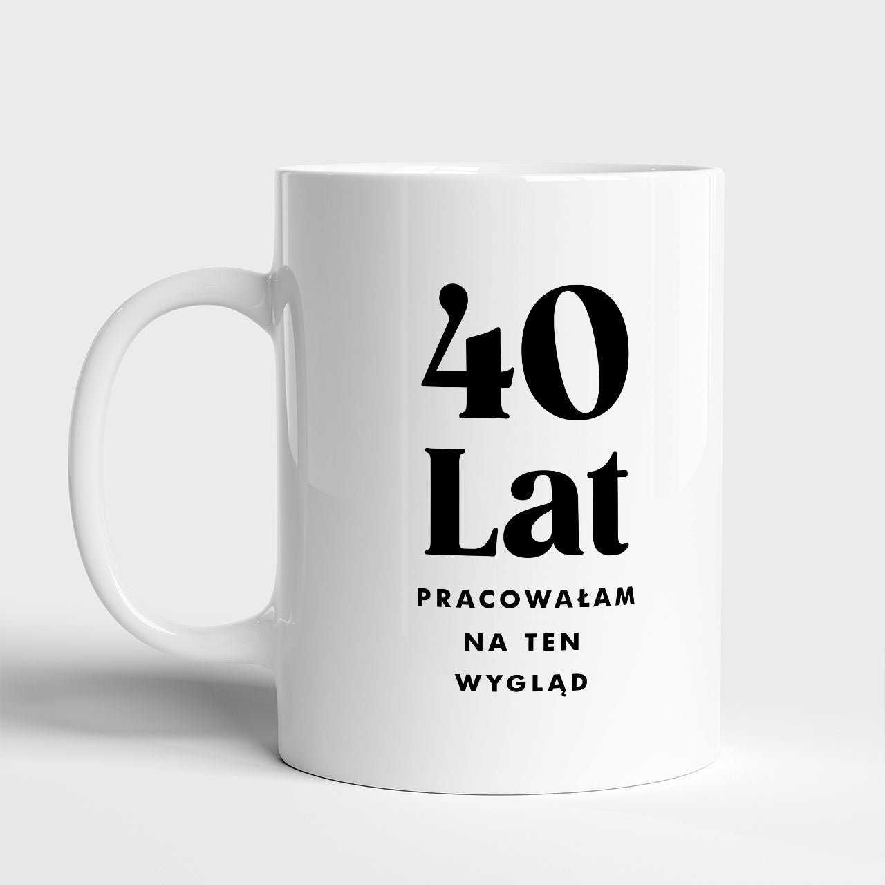 Ceramiczny kubek z personalizacją - prezent na 40 urodziny kubek z personalizacją na czterdziestkę 