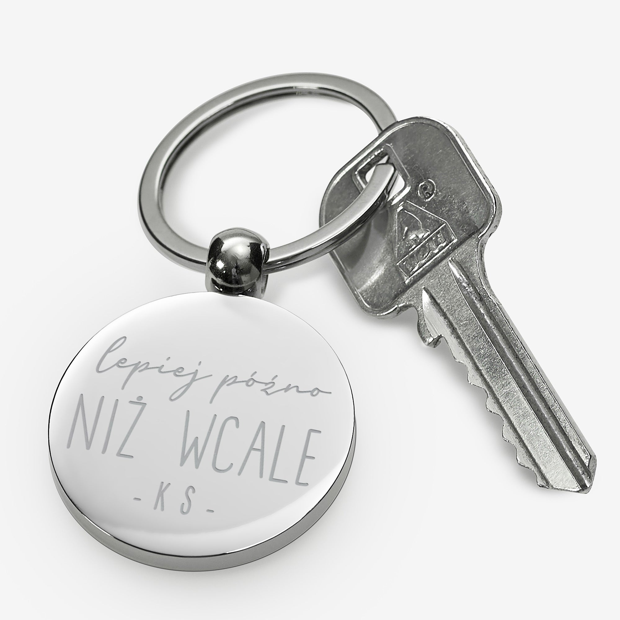 Brelok dla spóźnialskich prezent dla spóźnialskich brelok z grawerem brelok do kluczy personalizowany brelok